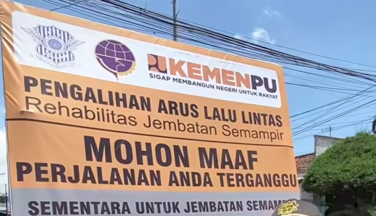 Rute Pengalihan Lalu Lintas Dampak Penutupan Jembatan Semampir Kediri