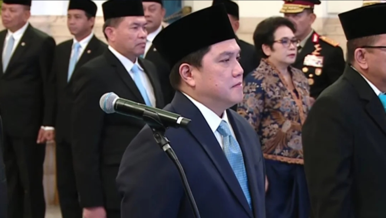 Menpora Erick Thohir, Jabatan Menteri BUMN Kosong