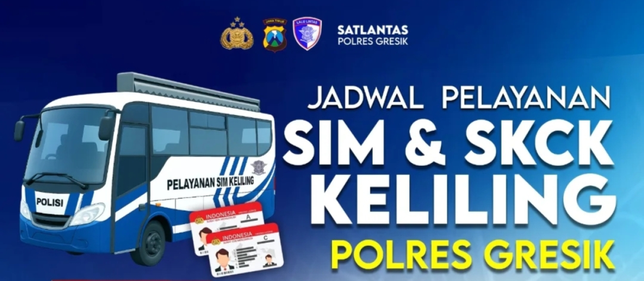 Jadwal SIM Keliling Gresik 22–27 September 2025