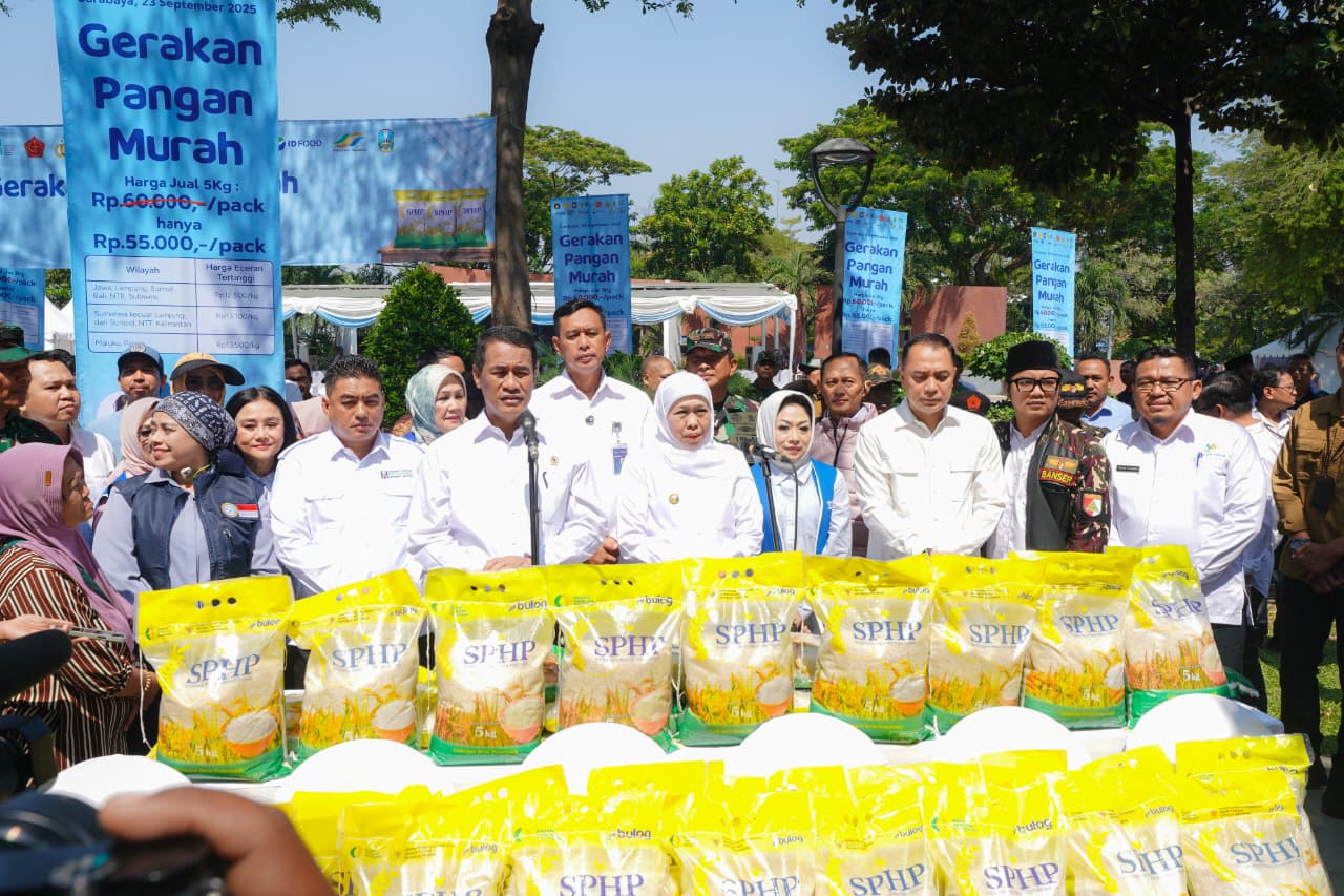Gubernur Khofifah Dampingi Mentan RI Gelar GPM di Surabaya, Ada 828 Titik Wujudkan Stabilitas Harga Bahan Pokok di Jatim