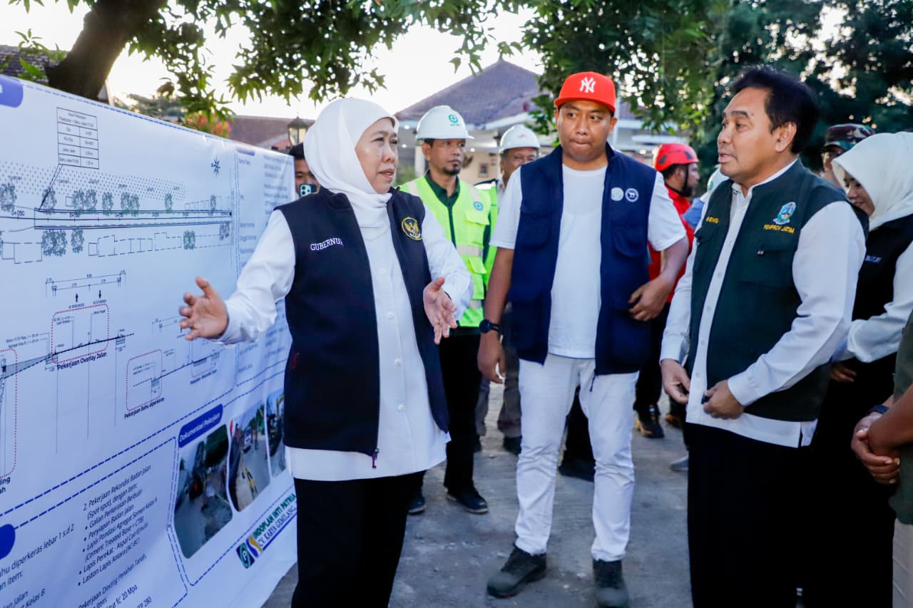 Pelebaran Jalan Buduan BTS Bondowoso 34,8 Persen, Gubernur Khofifah: Target Rampung Sebelum Penyelesaian Exit Tol Besuki