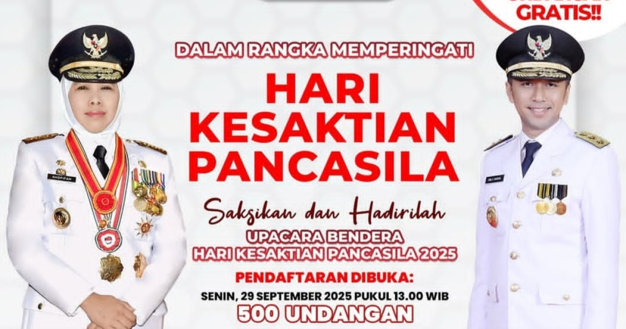 Upacara Bendera Hari Kesaktian Pancasila 2025 di Grahadi Surabaya, 500 Undangan Gratis