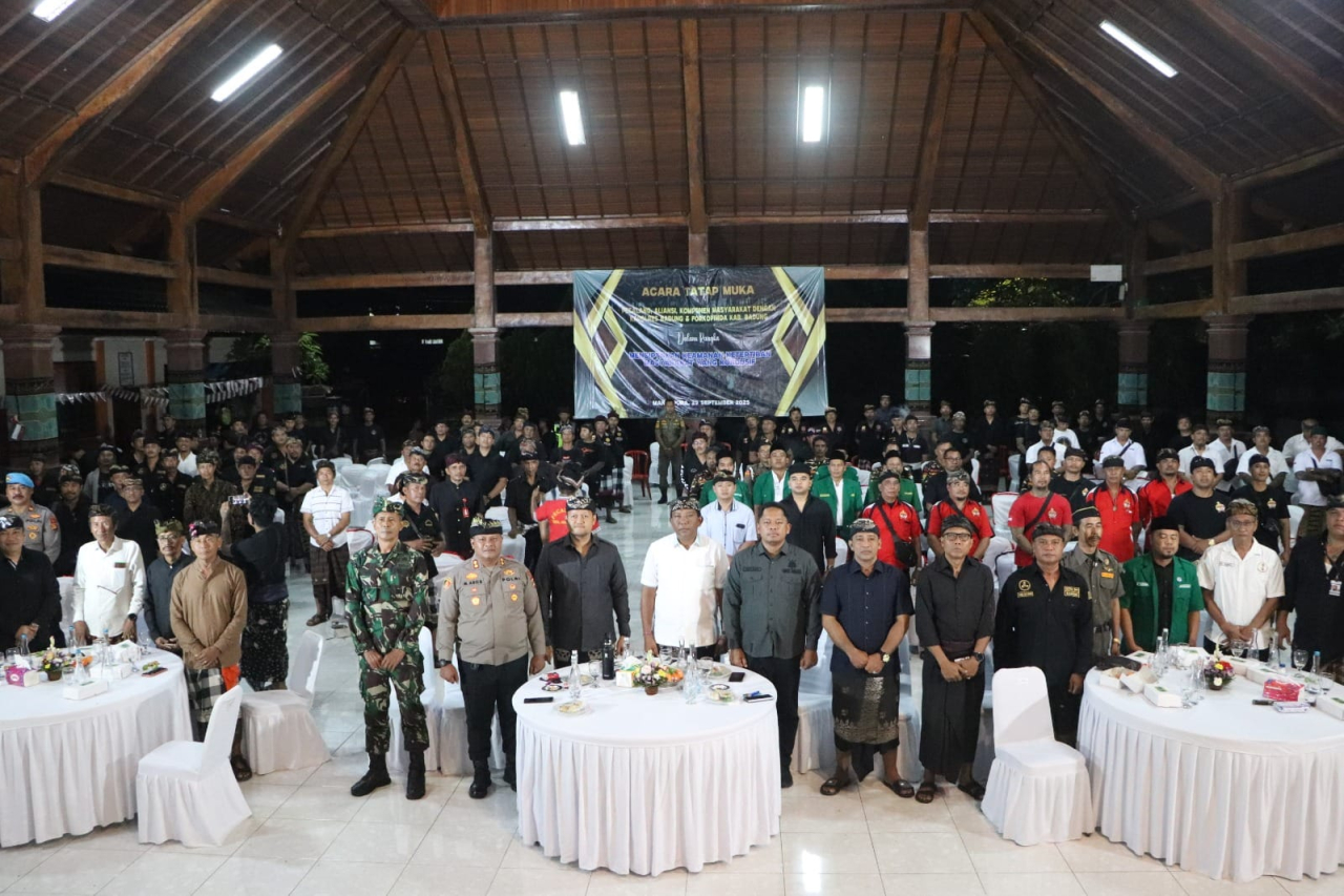 Tatap Muka Pecalang, Aliansi, dan Komponen Masyarakat dengan Forkopimda Badung