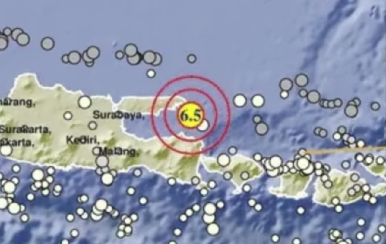 Gempa Sumenep M 6,5 Diikuti Beberapa Gempa Susulan