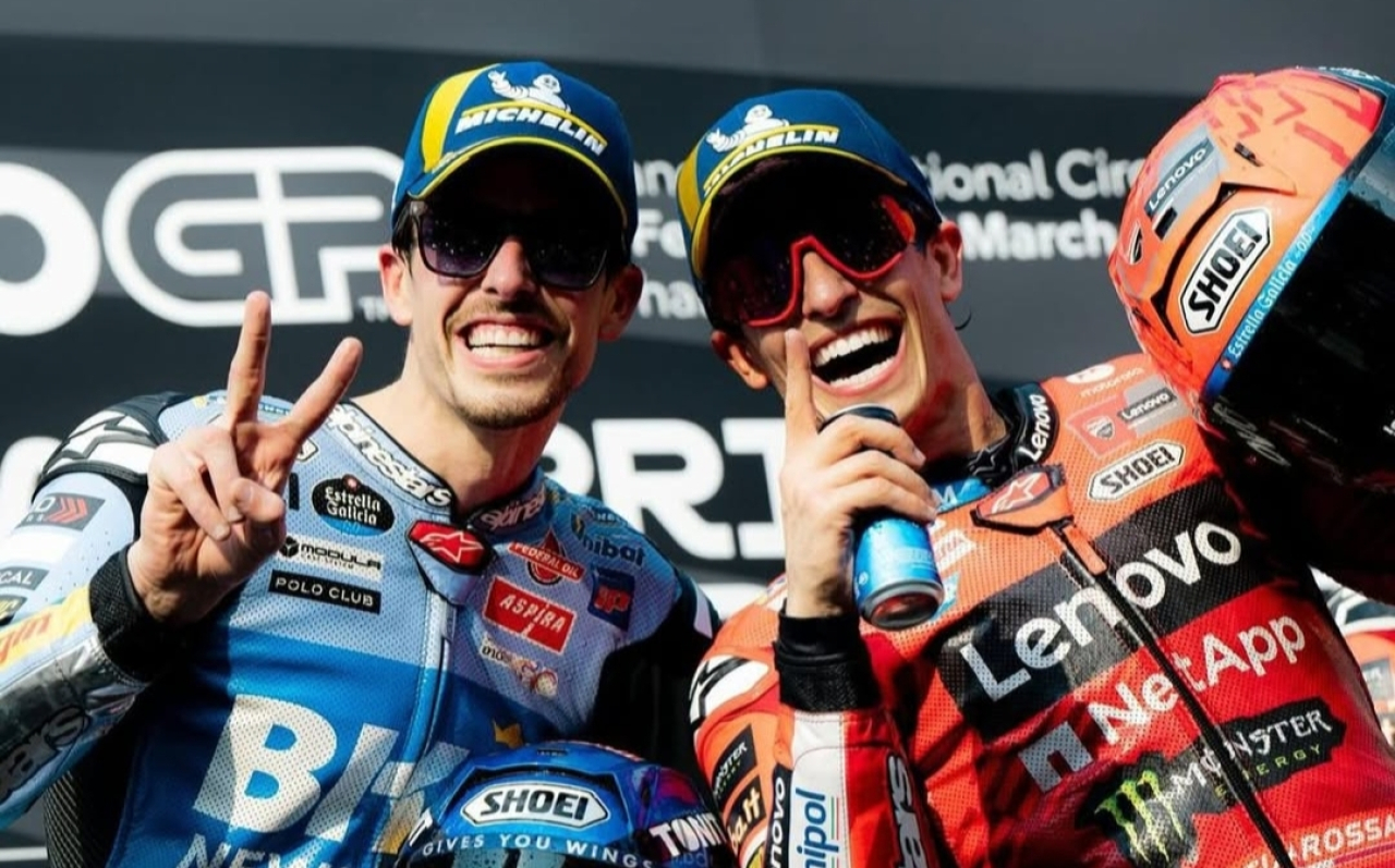 Pasangan kakak adik, Marc Marquez dan Alex Marquez kunci gelar juara dunia dan runner-up MotoGP 2025. (Foto: Instagram @marcmarquez93)