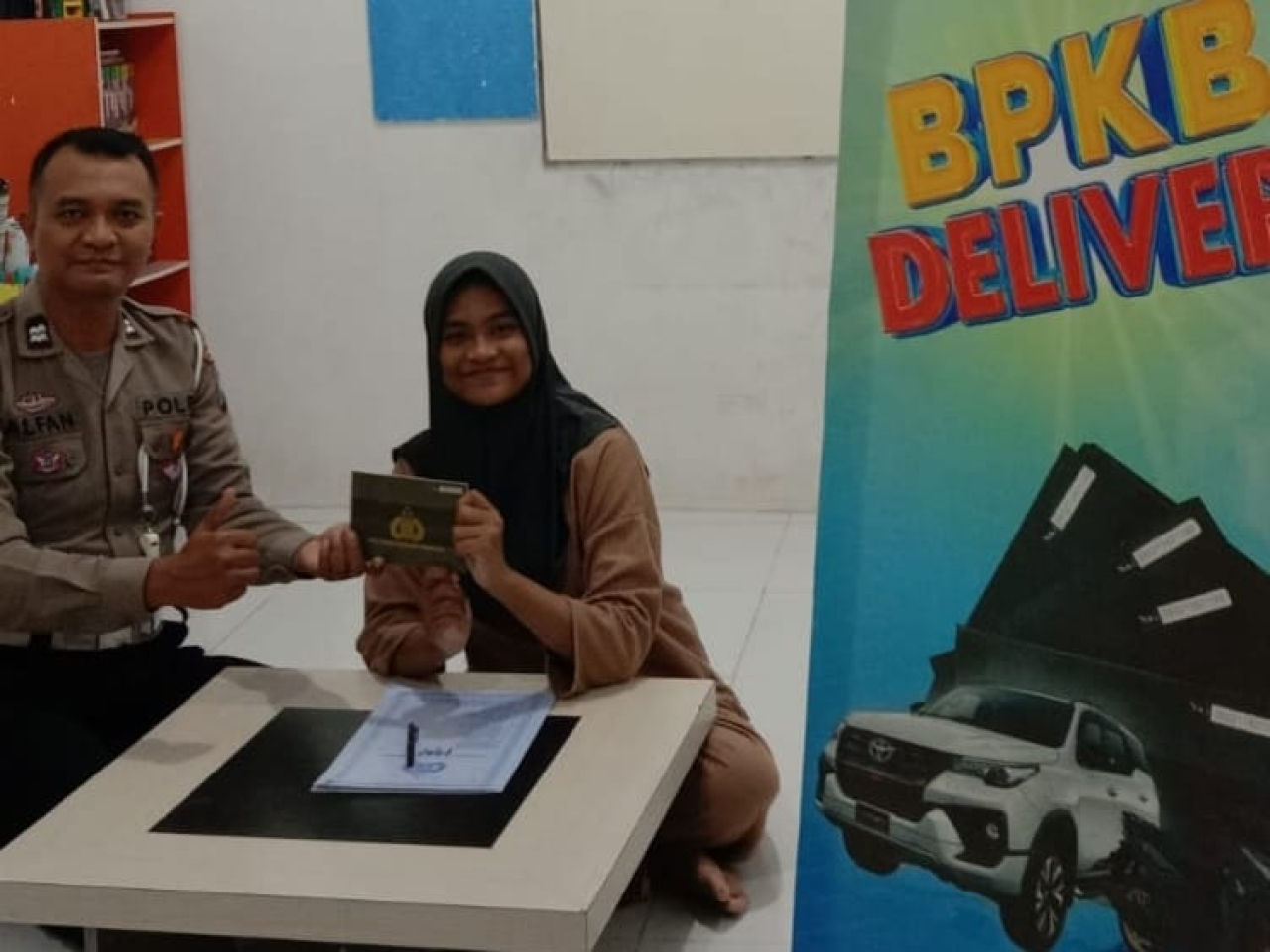 Polantas Polres Bondowoso Berinovasi Pelayanan BPKB Delivery