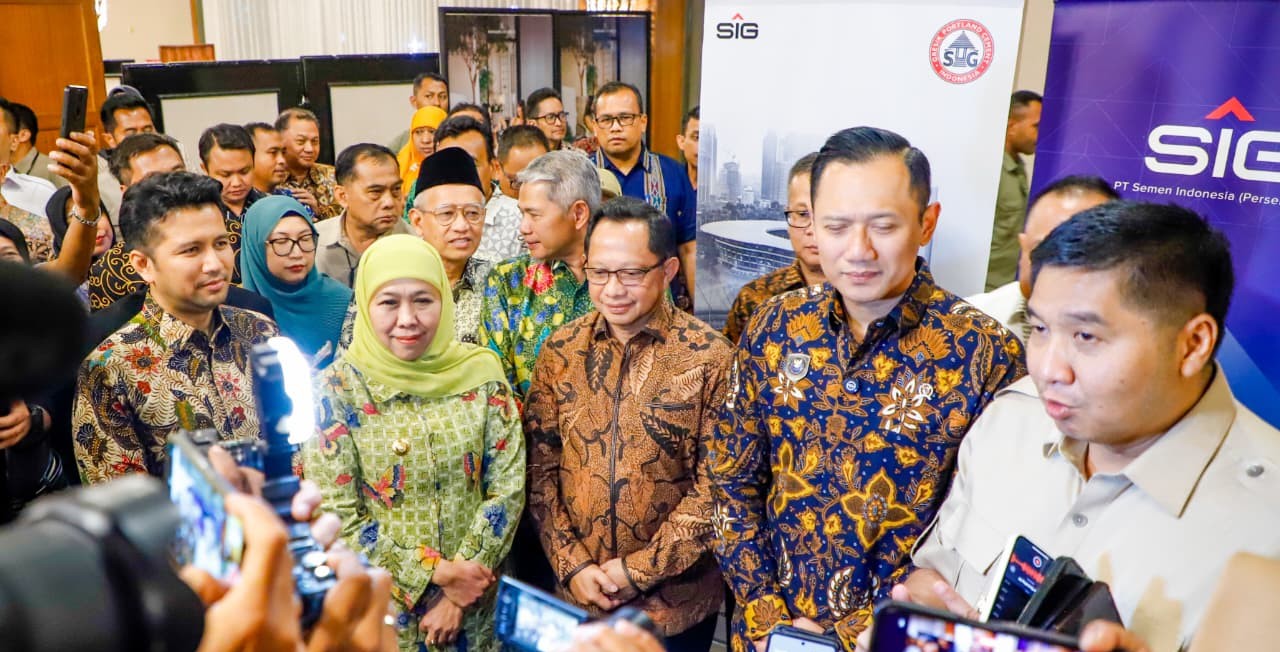 Gubernur Khofifah Bersama 3 Menteri Satukan Langkah Percepat Program Rumah Layak