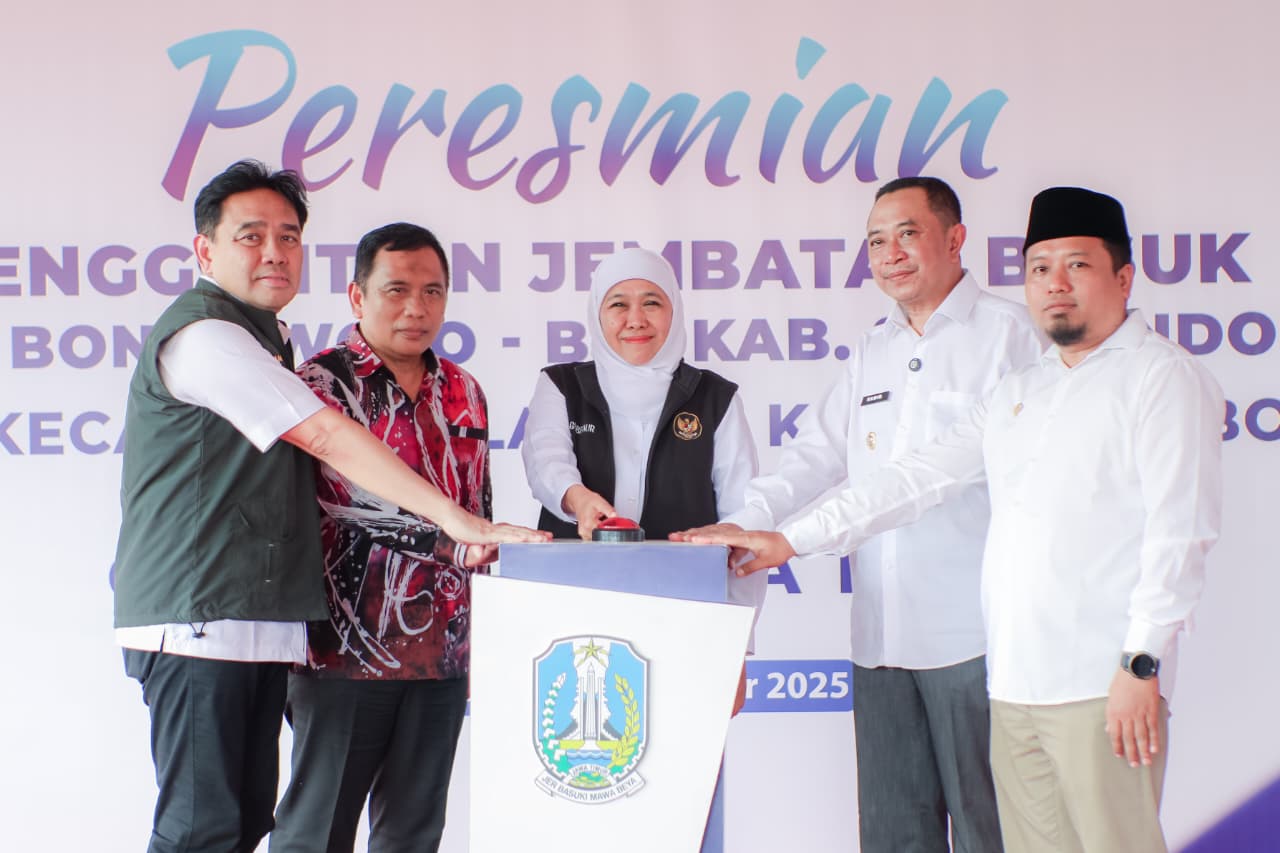 Gubernur Khofifah Resmikan Jembatan Besuk, Optimis Tingkatkan Konektivitas dan Bangkitkan Ekonomi Bondowoso–Situbondo