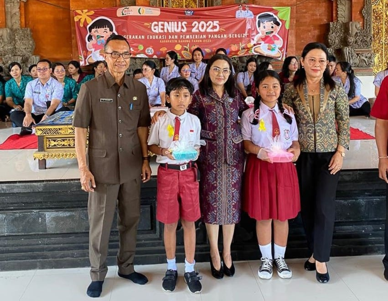 Ketua TP PKK Badung Gelar Aksi GENIUS Bagi Siswa SD di Desa Sangeh
