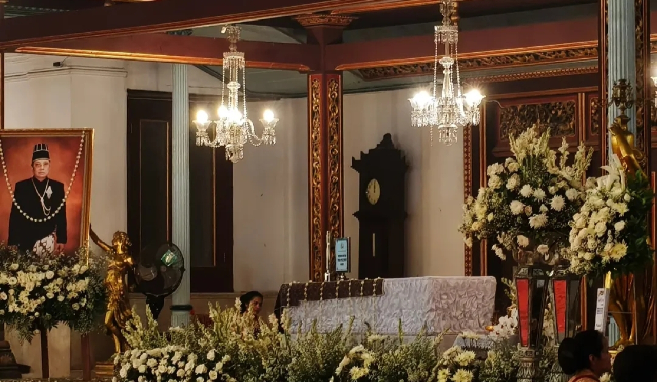 Persemayaman jenazah Pakubuwono (PB) XIII. (Foto: Istimewa)