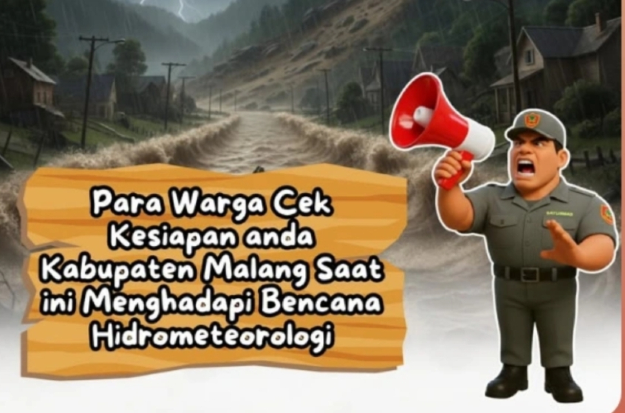 Kabupaten Malang, Jawa Timur, tetapkan status tanggap darurat, menghadapi ancaman cuaca ekstrem. (Foto: Instagram)