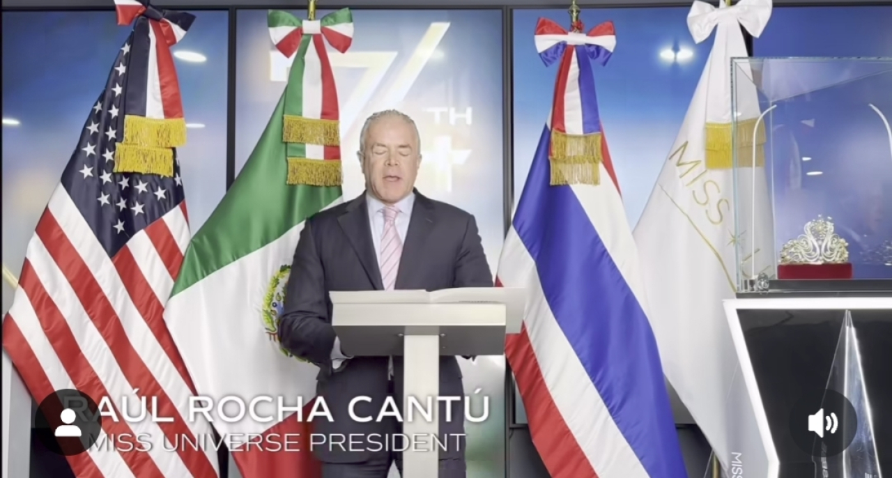 Presiden Miss Universe Organization, Raul Rocha mengecam perlakuan Nawat Itsaragrisil terhadap Miss Meksiko, Fatima Bosch. (Foto: Instagram @missuniverse)