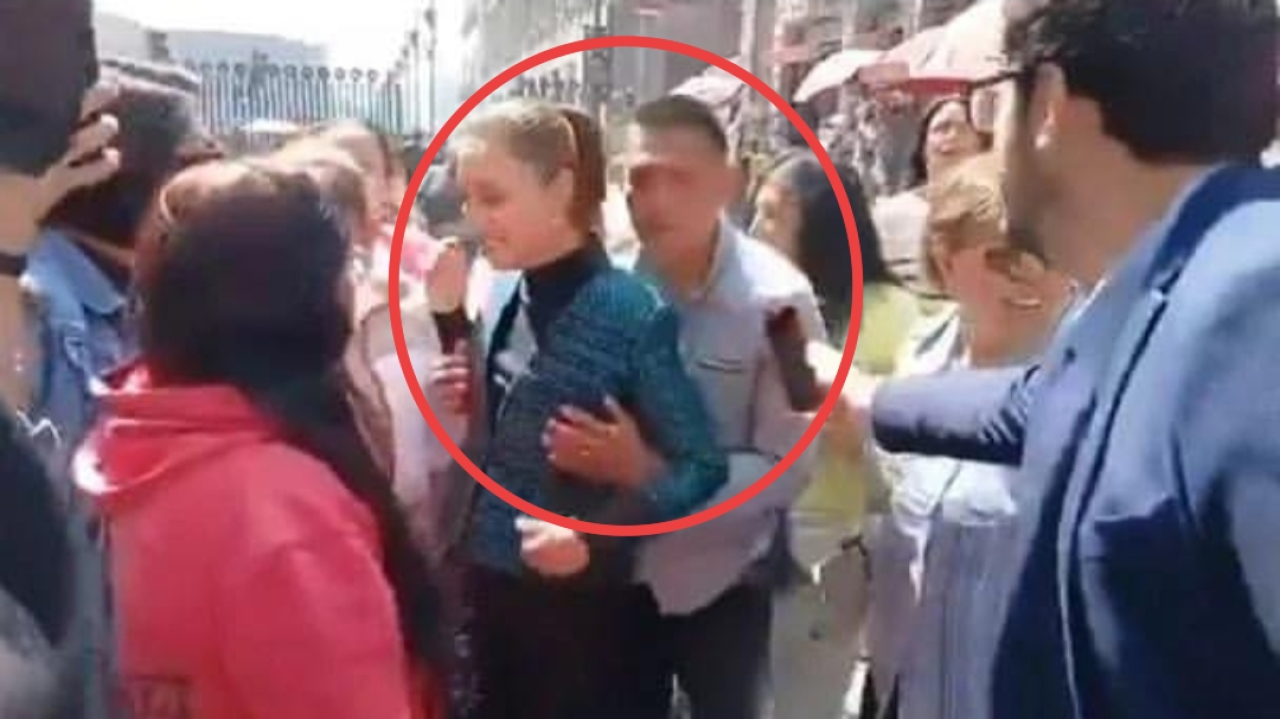 Presiden Meksiko, Claudia Sheinbaum mengalami pelecehan seksual dari seorang pria mabuk. (Foto: Tangkapan layar video)