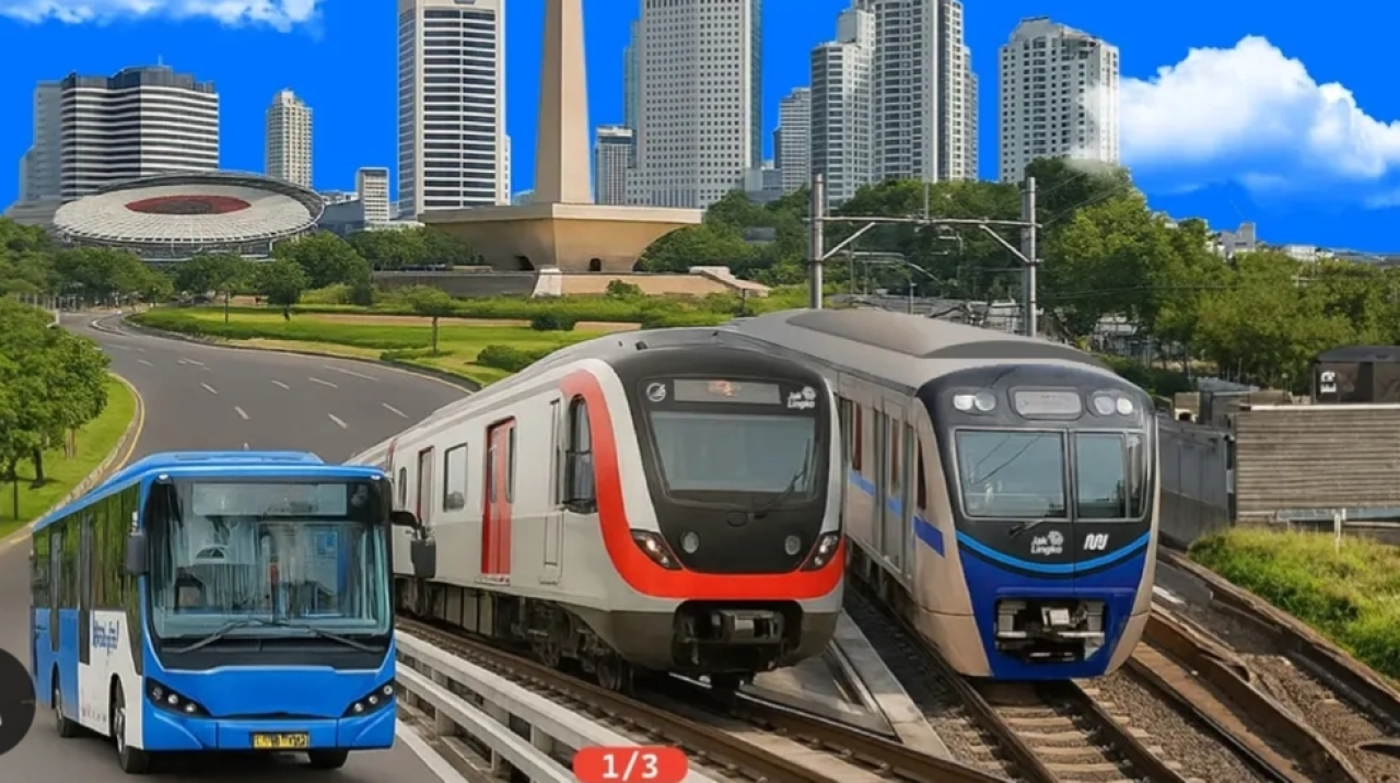 transportasi gratis di Jakarta seperti Transjakarta, MRT Jakarta, dan LRT Jakarta. (Foto: Instagram @dishubdkijakarta)