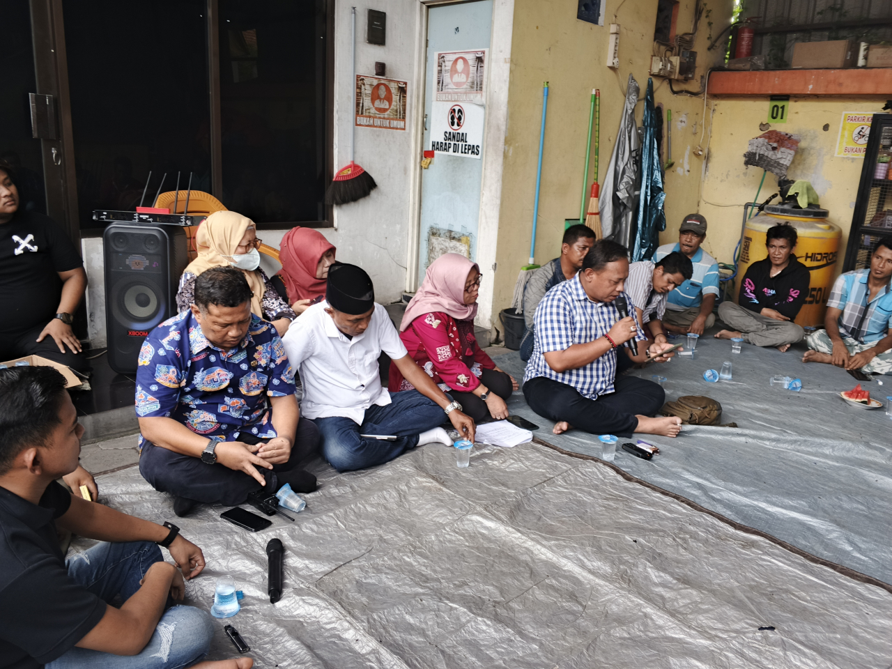 Sosialisasi pasar buah Tanjungsari 103, Kamis (6/11/2025). (Foto: Pandu/mcinews.id)