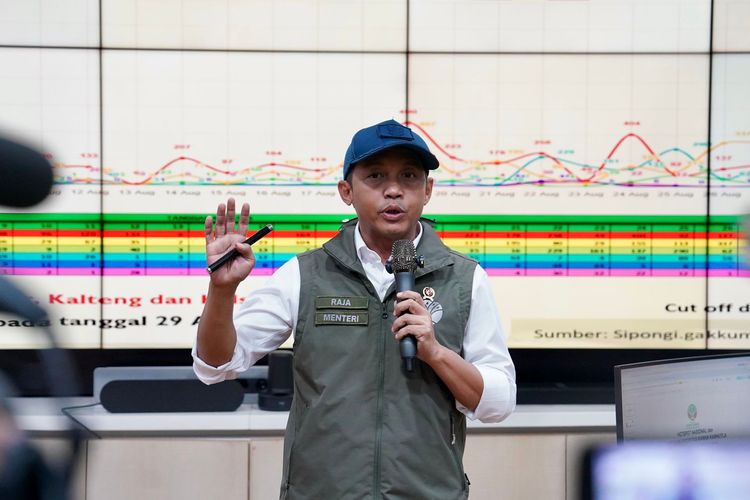 Raja Juli Antoni menjelaskan strategi penanganan karhutla menghadapi El Nino