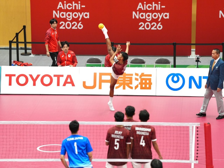 Tim sepak takraw Indonesia meraih medali perak Asian Games 2026